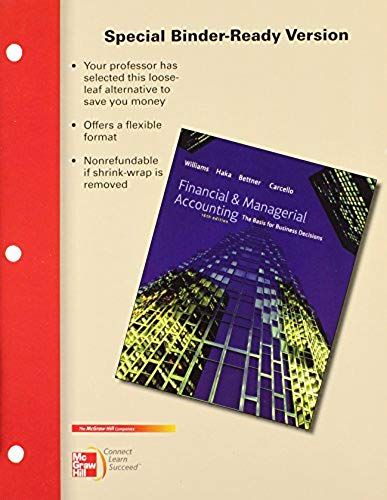 Loose-Leaf Financial & Managerial Accounting With Connect Plus