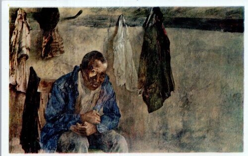 Carte Postale D'une Reproduction D'un Tableau D' Andrew Wyeth  : « A Crow Flew » (Metropolitan Museum Of Art, New York)