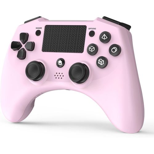 Contrôleur Sans Fil Compatible Pour Ps4/Slim/Pro/Pc Avec Capteur De Mouvement 6 Axes,Contrôleur Ps4 Pour Enfants,Filles Et Adultes (Rose)