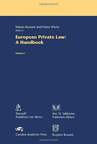 European Private Law: A Handbook