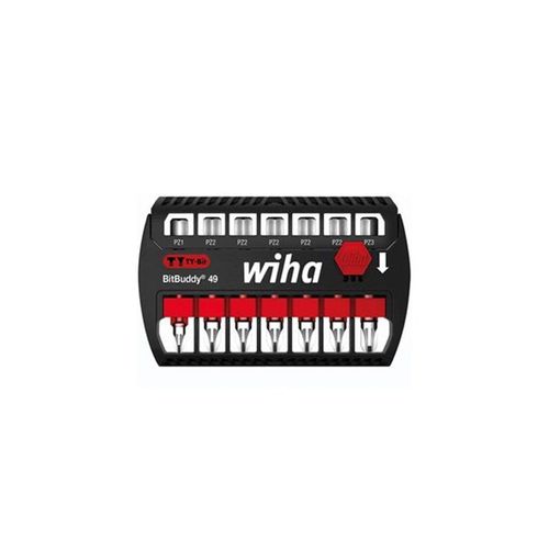 Wiha Jeu D'Embouts Bitbuddy® Embout Ty De 49 Mm Pozidriv 7 Pcs 1/4" (42099)