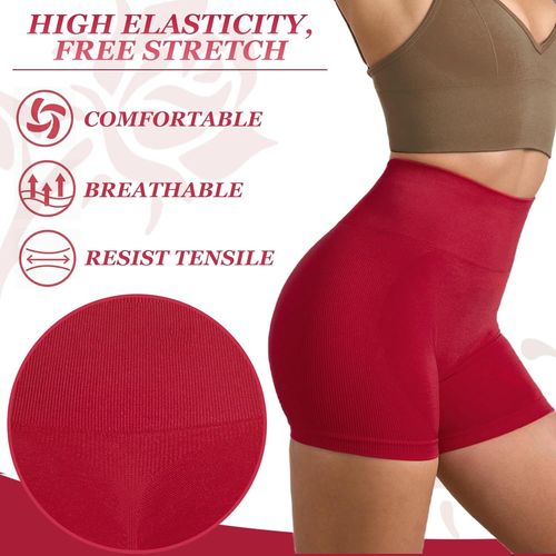 Short De Sport Pour Femme, Short Gainant Femme, Yoga À Taille Haute Short, Short De Cyclisme, Collants Shorts, Scrunch Butt Lifting, Pour Gym Yoga Biker Pilates
