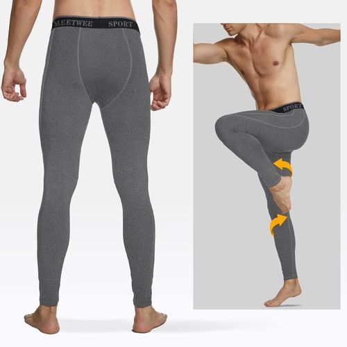 Legging Homme, Running Pantalon De Compression Sport Collant Séchage Rapide Baselayer Long Tight Pour Gym Jogging Cyclisme
