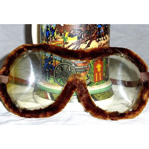 Lunettes Allemandes Du Pilote De La Luftwaffe De La Premiere Guerre.