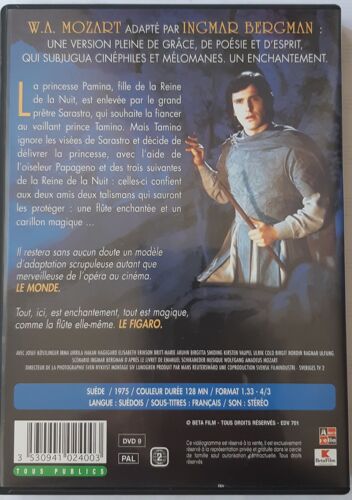 Mozart Opéra La Flûte Enchantée Bergmann Dvd 25 Euros