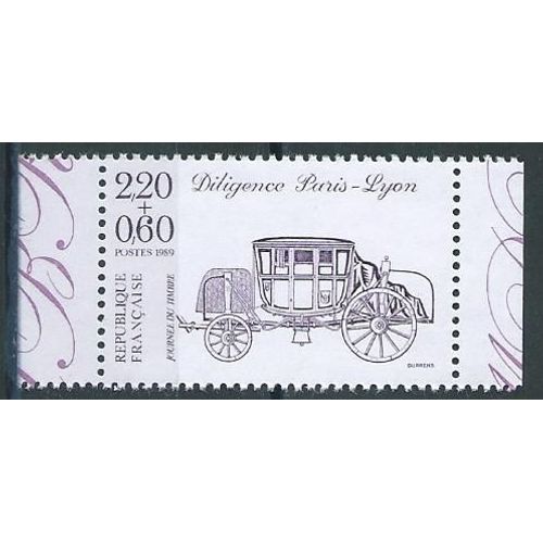 Journée Du Timbre 1989 Neuf** Provenant De Carnet. Diligence Paris-Lyon N° 2578