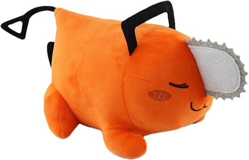 Chainsaw Man Pochita Poupée En Peluche Anime Peluche Doll Jouets En Peluche Oreiller Coussins Poupées Cadeaux Pour Enfants 25cm(B)