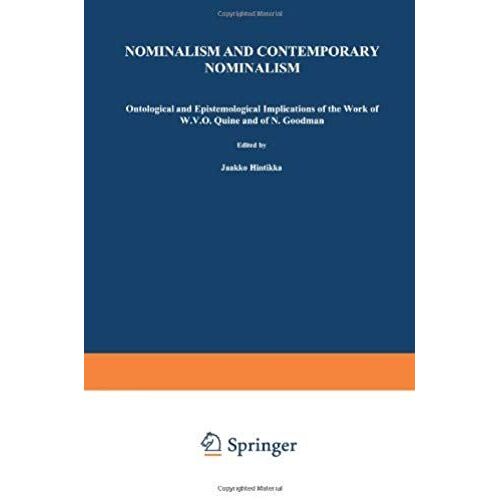 Nominalism And Contemporary Nominalism
