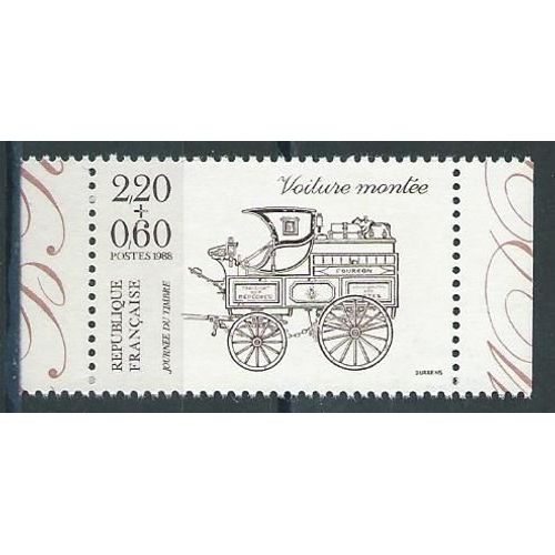 Journée Du Timbre 1988 Neuf** Provenant De Carnet. Voiture Montée N° 2526