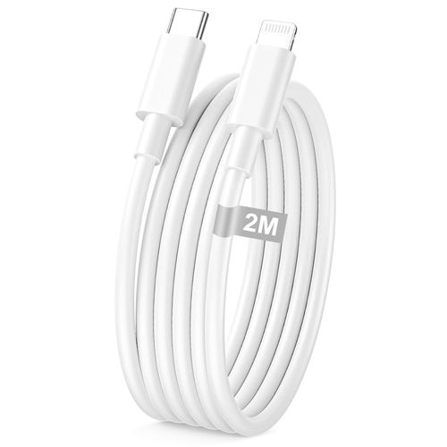 Cable Iphone 2M,[Certifié Mfi] Cable Usb C Vers Lighting 2M Cable Chargeur Iphone Cable Charge Rapide Cordon Chargeur Iphone Câble Type C Pour Phone 14 13 12 Pro Max Mini/11/Xs/8 Plus/2020 Se/Ipad