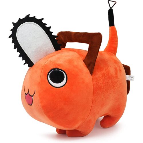 Chainsaw Man Pochita Poupée En Peluche Anime Pochita Jouets En Peluche Poupée Animal Tissu Oreiller Peluche Poupées Jouets(25cm)