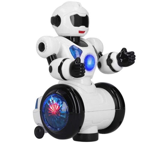 Robot Dansant Électronique, Jouet Universel, Modèle Omnidirectionnel Avec Musique, Lumière Led, Cadeau Pour Enfants