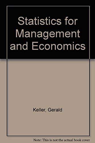 Statistics For Management And Economics