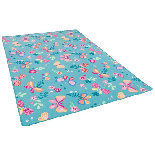 Snapstyle Tapis De Jeu Pour Enfant Papillon Turquoise 80x240 Cm