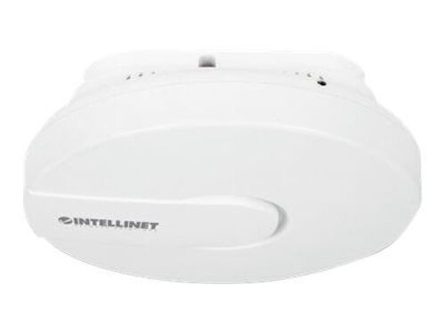 Intellinet Point d'accès PoE « High Power » sans fil 300N pour montage au plafond, 300 Mbits/s, 2T2R MIMO, prise en charge PoE, SSID et VLAN multiples, 27 dBm, 400 mW - Borne d'accès sans fil -...