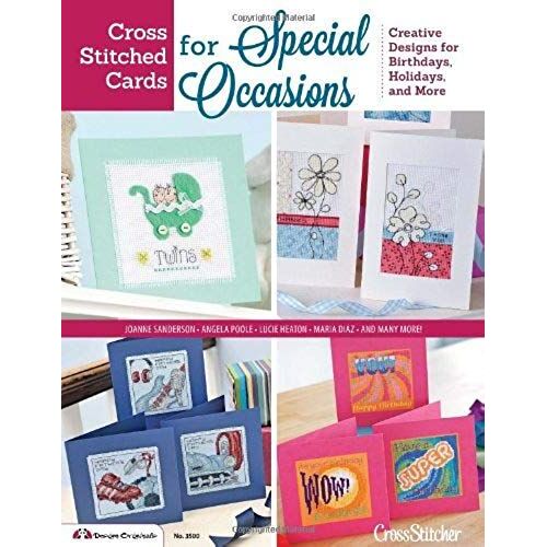 Cross Stitched Cards For Special Occasions