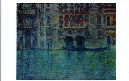 Carte Postale D'une Reproduction D'un Tableau De Monet  : « Palais De Mula À Venise » (National Gallery Of Art, Washington)