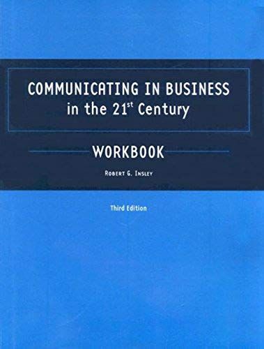 Insley, R: Communicating In Business In T