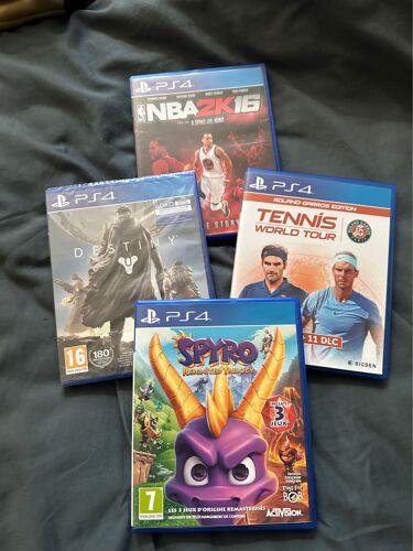 Jeu Ps4 ( Spyro, Nba2k16, Tennis World Tour Et  Destiny)
