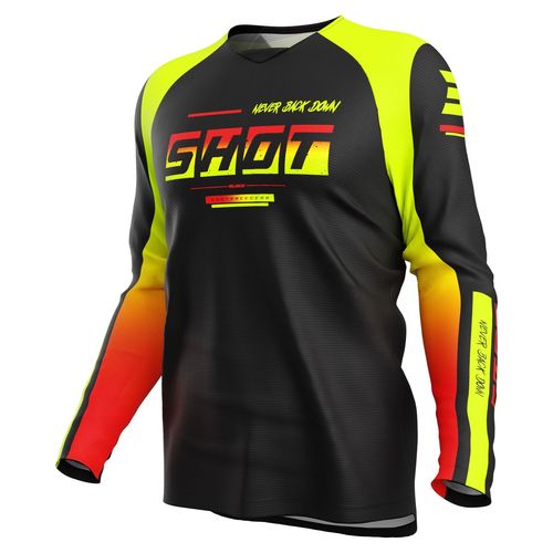 Maillot Shot Draw Block Kid Jaune 8-9ans