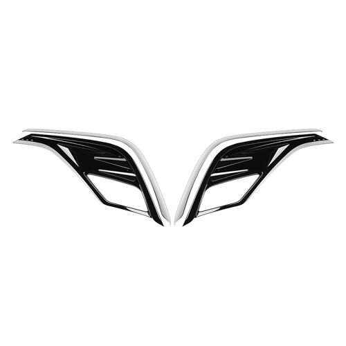 Couverture De Sourcil Pour Toyota Corolla Cross, Moulage De Lunette Pour Garniture De Feu Antibrouillard Arrière Rhd Noir Brillant, 2021 2022
