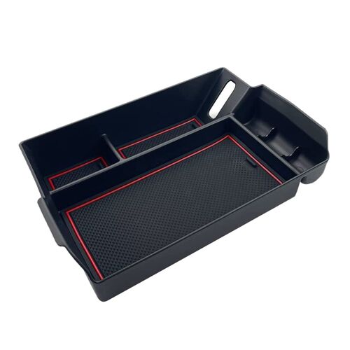 Organisateur De Console Centrale Pour Toyota Sienna Xl40 2021 2022, Boîte De Rangement Secondaire, Accessoires De Plateau, Rouge