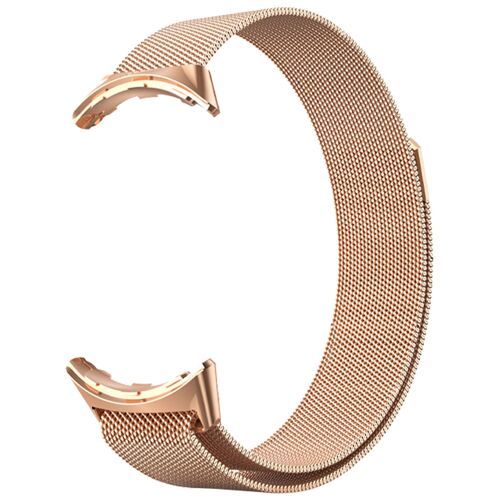 Bracelet Pour Google Pixel Watch Acier Inoxydable Milanais Magnétique Rose Gold