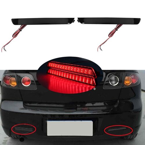Feux De Réflecteur De Pare-Chocs Arrière De Voiture, Antipoussière, Étanches, Feux De Stop Arrière Pour Mazda 3 Axela 2004 ¿ 2009