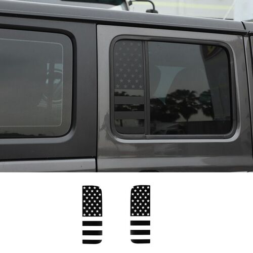 Garniture D'autocollant De Décoration De Vitre De Porte Arrière De Voiture, Accessoires Extérieurs Pour Jeep Wrangler Jl Gladiator Jt 2018 ¿ 2022