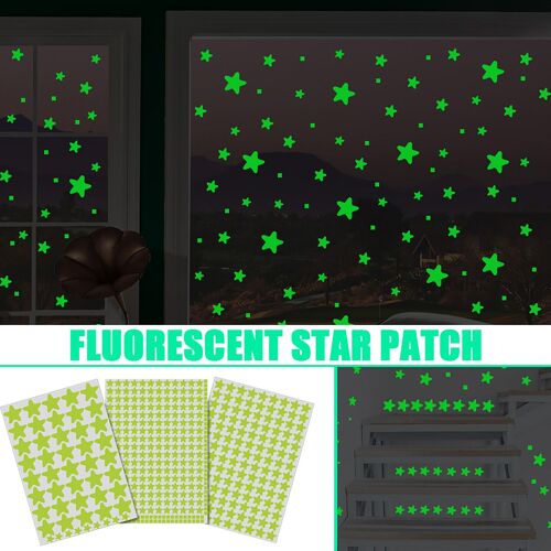 Autocollant mural lumineux flocon de neige amovible, adhésif Fluorescent lueur dans la nuit, pour la maison, chambre d'enfants, décor de noël