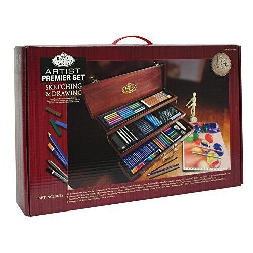 Coffret - Crayons, Pastels Et Couleurs - Beaux-Arts - 134 Pièces - Royal & Langnickel