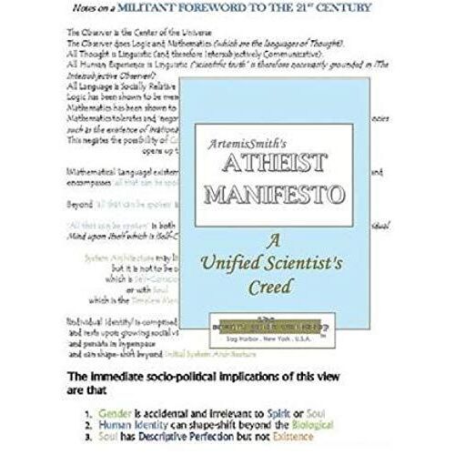 Artemissmith's Atheist Manifesto A Unified Scientist's Creed
