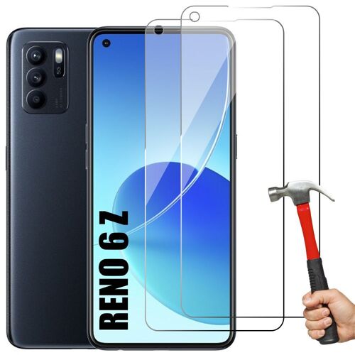Lot-2 Verre Trempé Pour Oppo Reno 6 Z 5g Protection Écran Haut Definition - E.F.Connection