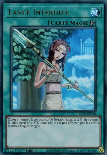 Yu Gi Oh Ra02 Fr058 Lance Interdite Ultra Rare