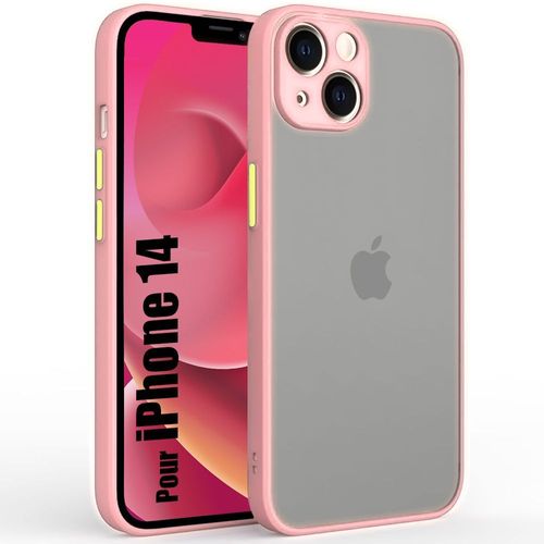Coque Pour Iphone 14 Protection Ultra Fin Silicone Mat - Rose - E.F.Connection