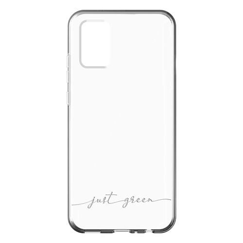 Coque Samsung Galaxy A71 Résistante Recyclable Just Green transparent