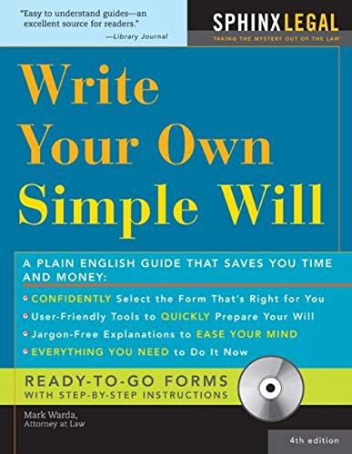 Make Your Own Simple Will (How To Make Your Own Simple Will)