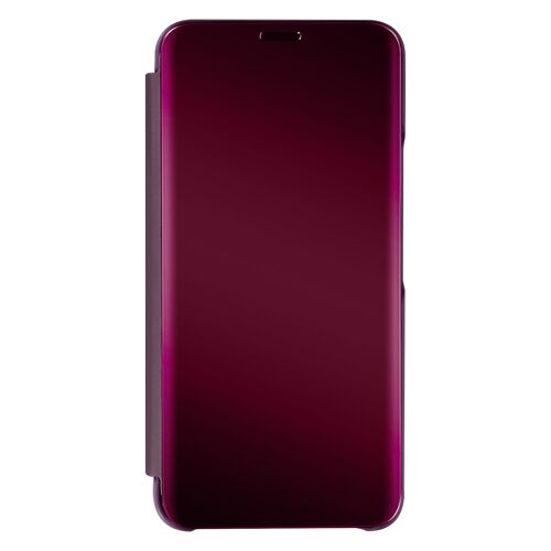 Étui Clear View Samsung Galaxy S22 avec Clapet Miroir Support Vidéo bleu violet