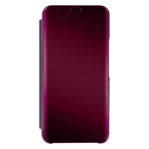 Étui Clear View Samsung Galaxy S22 Avec Clapet Miroir Support Vidéo Bleu Violet