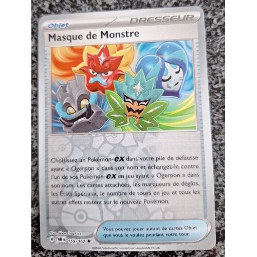 Pokemon Masque De Monstre Reverse 159 / 167mascarade Crépusculaire