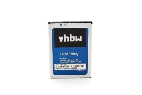 Batterie Vhbw Compatible Avec Homtom Ht3, Ht3 Pro Téléphone Portable Téléphone Intelligent (3000mah, 3.8v, Li-Ion)