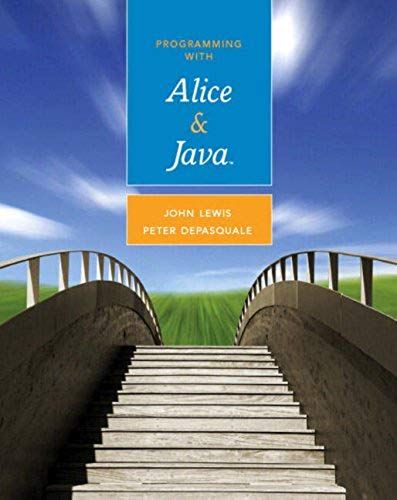 Programming With Alice And Java