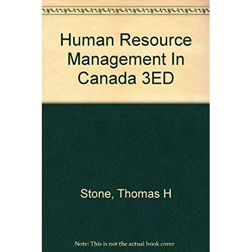 Human Resource Management In Canada 3ed