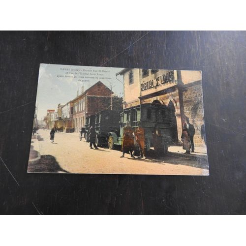 Superbe Carte Postale De Syrie / Damas 1927 / Voiture Munitions De Guerre