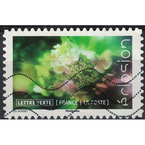 France 2019 Oblitéré Used Éclosion L'hortensia Hydrangea
