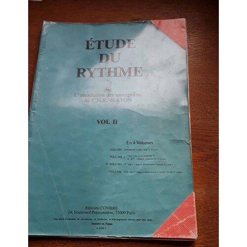 Étude Du Rythme Vol 2 Cnr De Lyon