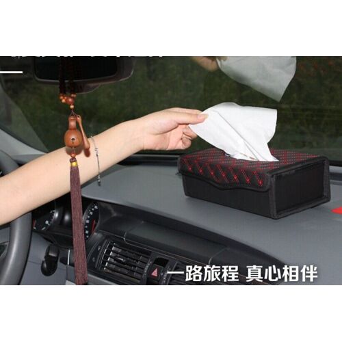 Boîte À Serviettes En Papier Pliée | Mouvement De Vin Rouge, Boîte À Serviettes En Cuir Pu Extraction De Mouchoirs, Véhicule Siège De Voiture, Type Boîte À Mouchoirs En Papier Ok 0639 1 Pièce