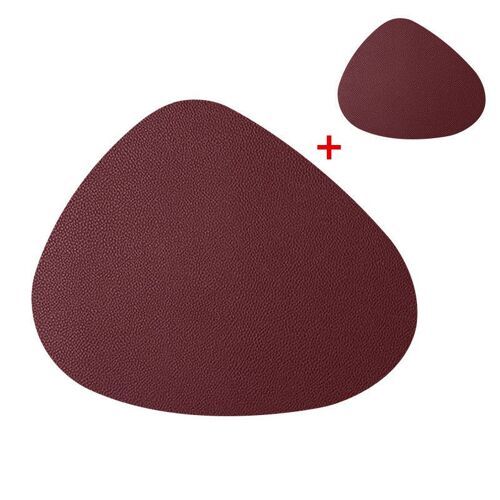 Napperon de table en cuir PU, tapis de vaisselle, imperméable à l'eau, isolation thermique, antidérapant, doux, noir, brun, pour bol, lavable