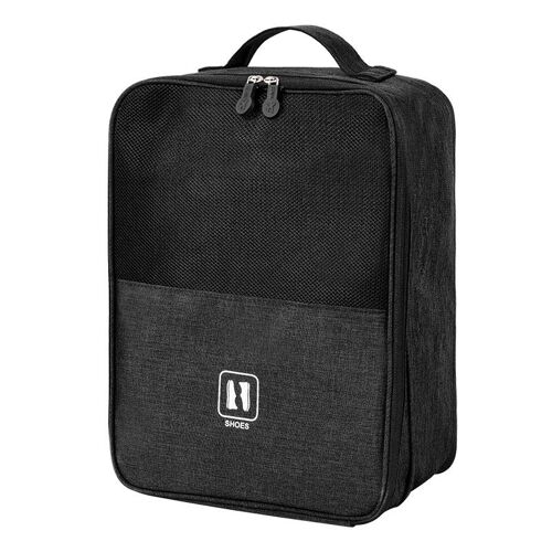 Sac de rangement pour chaussures de voyage, imperméable, Portable, noir et gris, organisateur de valise à la mode, sac de rangement pour chaussures de voyage, 2021