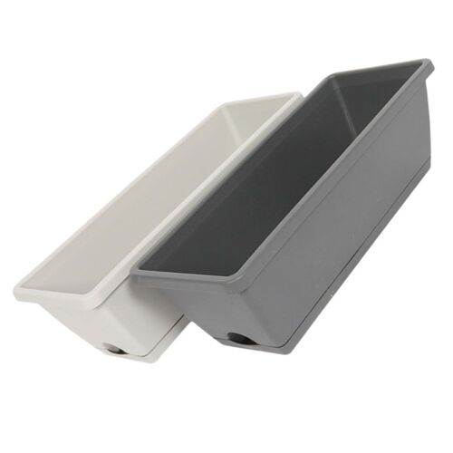 Bac de plantation rectangulaire avec plateau, 2 pièces, Pots de fleurs et légumes
